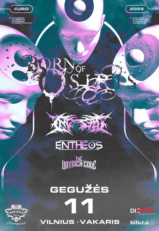 BORN OF OSIRIS – European Tour 2025 with INGESTED, ENTHEOS, THE VOYNICH CODE