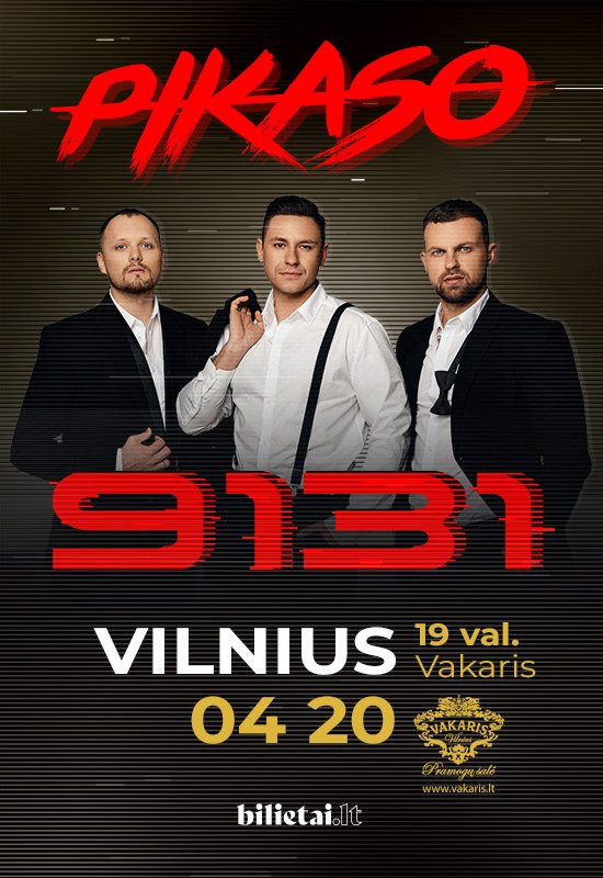 PIKASO – koncertinis turas 9131 | Vilnius