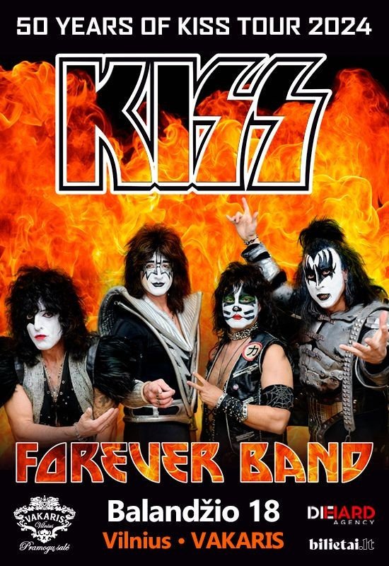 KISS Forever Band – 50 years of KISS Tour 2024 – Vilnius